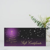 Moderne cadeaukaart voor kerstbomen in Gleamy (Staand voorkant)