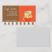 Moderne cafe Loyalty Kaart koffie Visitekaartje (Voorkant / Achterkant)