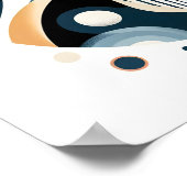 Moderne Calico Cat kunstwerken Poster (Hoek)