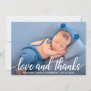 Moderne Calligrafie Nieuwe babyliefdeskaart Aankondiging