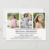 Moderne Calligrafie Script 4 Fotogradatie Partij Kaart (Achterkant)