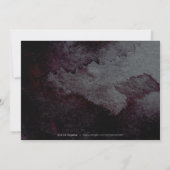 Moderne calligraphie noir or save the date (Dos)