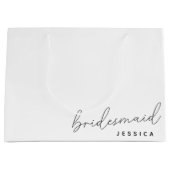 Moderne Calligraphy Bruidsmeisje Aanzoek Cadeautas (Voorkant)