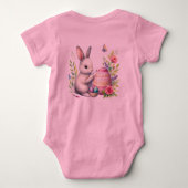 Moderne Calligraphy Ei-extra Coole Pasen Extra Sch Romper (Achterkant)