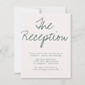 Moderne Calligraphy Ontvankaart Kaart (Voorkant)