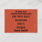 Moderne  camera fotografie visitekaartje (Achterkant)