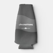 Moderne Camo Design Custom Name Cool Beer Bottle C Flesjeskoeler (Voorkant)