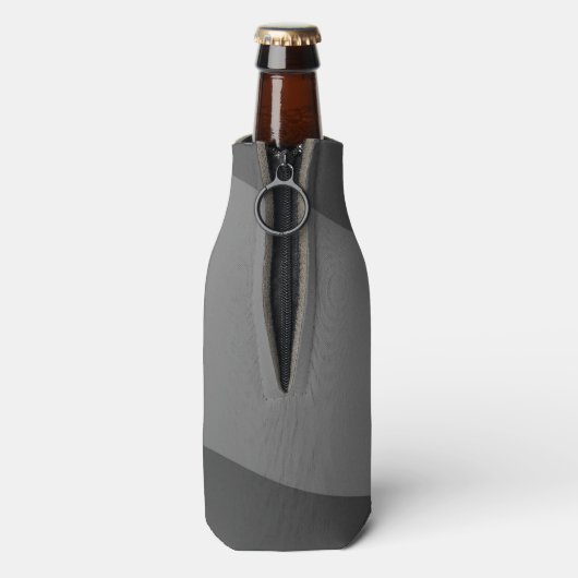 Moderne Camo Design Custom Name Cool Beer Bottle C Flesjeskoeler (Fles Achterkant)
