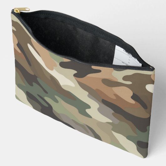 Moderne camouflagepatroon accessoiretas etui (Open)