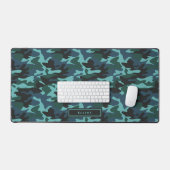 Moderne camouflagepatroon Kinder naam Bureaumat (Keyboard & Muis)