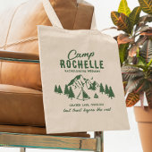 Moderne Camping Bachelorette Party Tote Bag