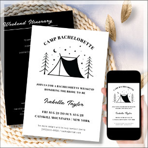 Moderne Camping Bachelorette reisweekend Kaart