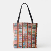 Moderne Canvas tas voor kleurenblok met pasta (Achterkant)