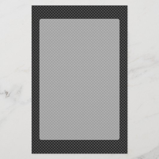 Moderne Carbon Fibre Style Print Background Briefpapier (Voorkant)
