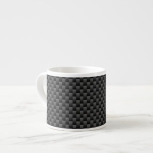 Moderne Carbon Fibre Style Print Background Espresso Kop