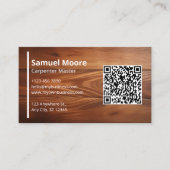 Moderne Carob Carpenter Visitekaartje (Voorkant)