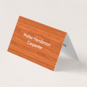 Moderne Carpenter Contractor Visitekaartjes (Achterkant)