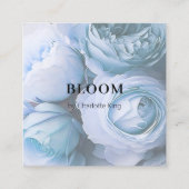 Moderne, carré à fleurs carte de visite (Devant)
