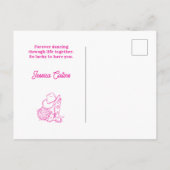 Moderne Carte de la Saint-Valentin Rose pour Meill (Dos)