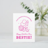 Moderne Carte de la Saint-Valentin Rose pour Meill (Debout devant)