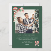 Moderne carte de Noël avec collage de 5 photos (Dos)