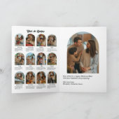 Moderne carte de Noël "Bilan de l'année" en collag (Intérieur)