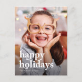 Moderne Carte de Noël Élégante 1 Photo (Devant)