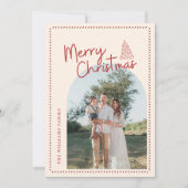 Moderne Carte de Noël Élégante et Classique (Devant)
