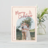 Moderne Carte de Noël Élégante et Classique (Debout devant)