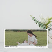 "Moderne Carte de Noël Panoramique Minimaliste Pho (Debout devant)