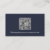 Moderne Carte de Visite Professionnelle Code QR Si (Dos)