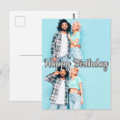 Moderne carte de voeux personnalisée avec 2 photos (Devant / Derrière)