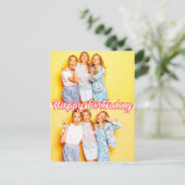 Moderne carte de voeux personnalisée avec 2 photos (Debout devant)