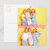 Moderne carte de voeux personnalisée avec 2 photos (Devant / Derrière)