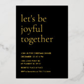 Moderne carte d'invitation « Soyons joyeux ensembl (Recto)