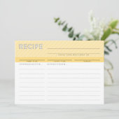 MODERNE CARTE RECEPE mignon organisateur minimalis (Debout devant)