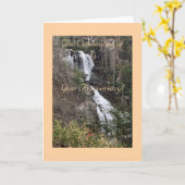 Moderne, Cascade, Carte Anniversaire (Fleur jaune)