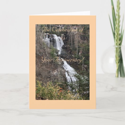 Moderne, Cascade, Carte Anniversaire (Devant)