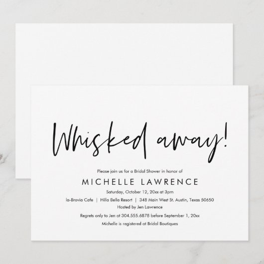 Moderne Casual, leuke en speelse Vrijgezellenfeest Kaart (Voorkant / Achterkant)