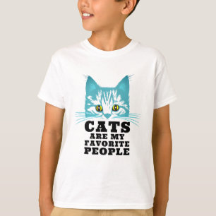 Moderne Cat Humor Sarcasme Black Bold Typografie T-shirt