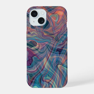 Moderne Celestial Marble Vloeibare Kunst Hoesje -  iPhone 15 Hoesje