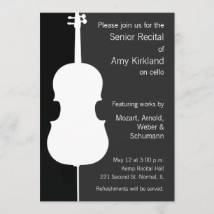 Moderne cello overweging kaart