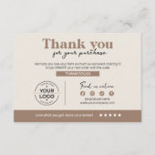 Moderne Chaleureux Carte de remerciements de réduc (Devant)