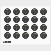 Moderne Chalkboard Housewarming Sticker (Vel)