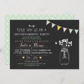 Moderne Chalkboard Housewarming Uitnodiging (Voorkant / Achterkant)