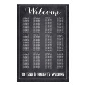 Moderne Chalkboard Script Minimalistische Zitting  Foto Afdruk (Voorkant)