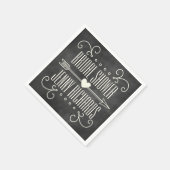 MODERNE CHALKBOARD VRIJGEZELLENFEESTEN SERVETTEN (Hoek)