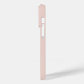 Moderne Champagne Blush Roze Witte Monogram Naam Case-Mate iPhone Case (Achterkant / Links)