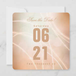 Moderne Champagne Color Bokeh Light & Typography