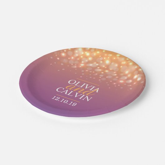 Moderne champagne sparkle bubble custom paper bord (Gekanteld)